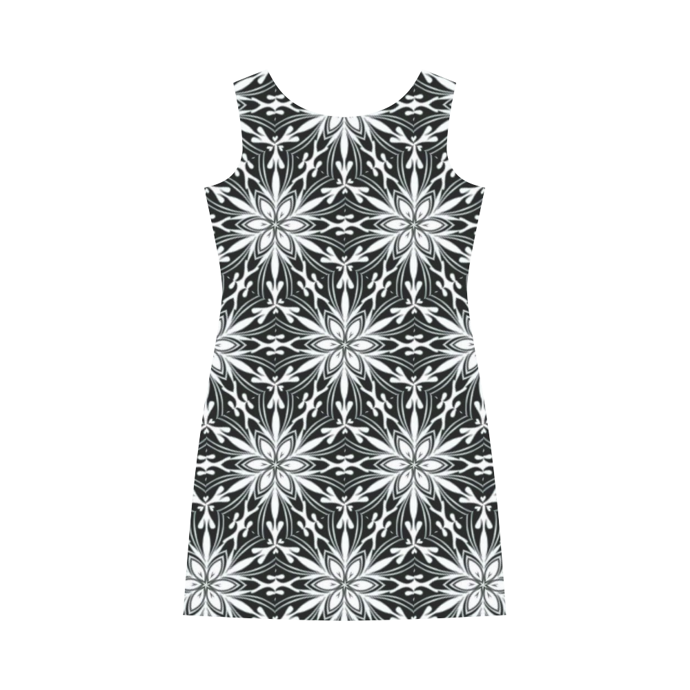 Stunning black and white 17 Round Collar Dress (D22)