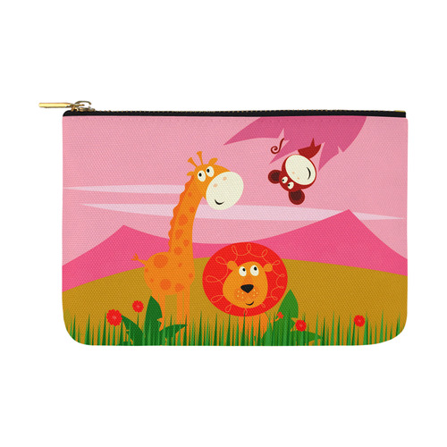 New cute designers Bag : with hand-drawn Animals Carry-All Pouch 12.5''x8.5''