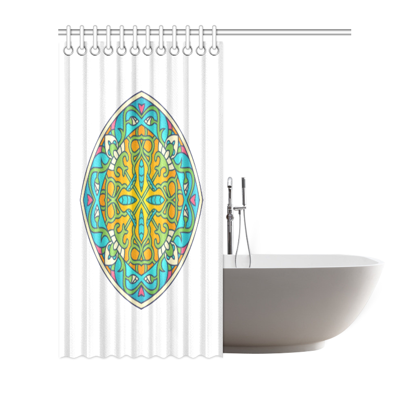 Designers shower curtain with Mandala Art / colorful stylish Art. New in shop! Shower Curtain 66"x72"