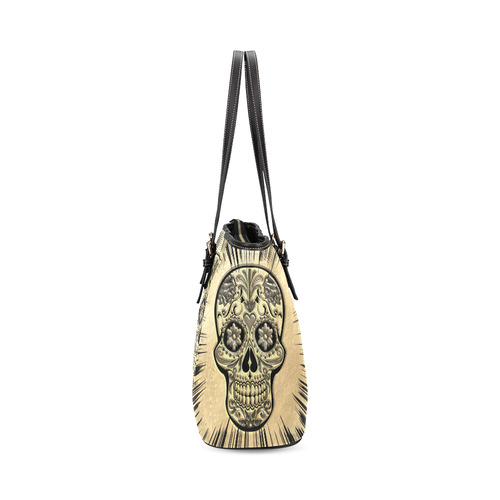 Skull 20161103 Leather Tote Bag/Large (Model 1640)