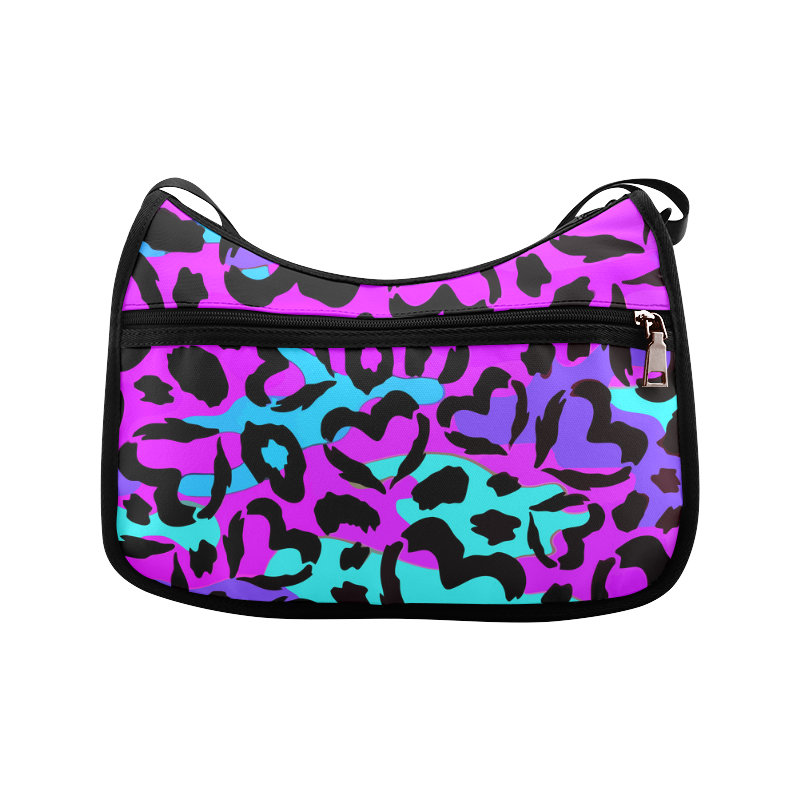 Purple Love Camo Crossbody Bags (Model 1616)