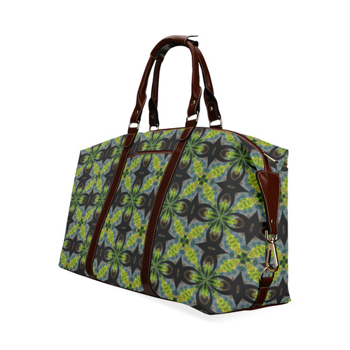 Black and Lime Classic Travel Bag (Model 1643) Remake