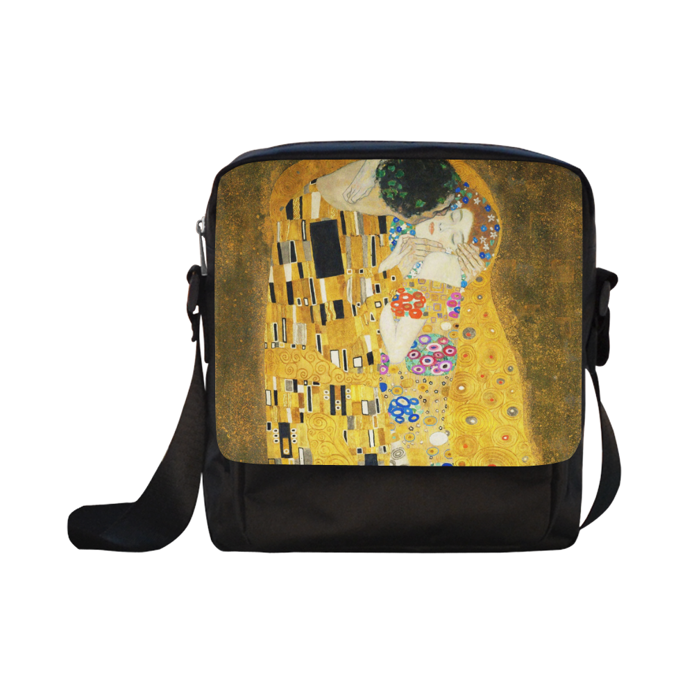 Gustav Klimt The Kiss Crossbody Nylon Bags (Model 1633)