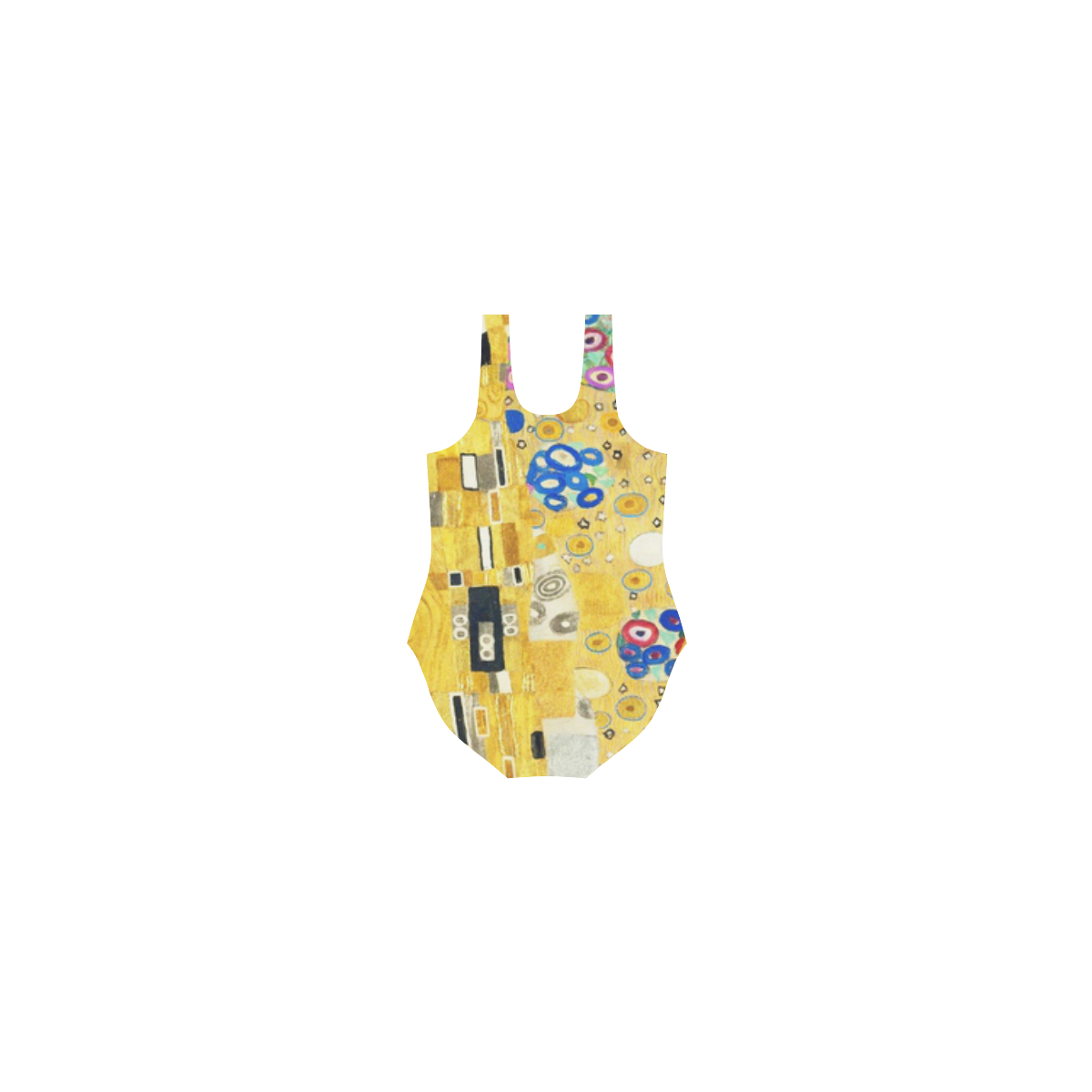 Gustav Klimt The Kiss Vest One Piece Swimsuit (Model S04)