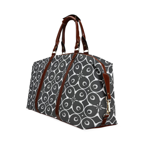 Black and Gray Abstract Classic Travel Bag (Model 1643) Remake