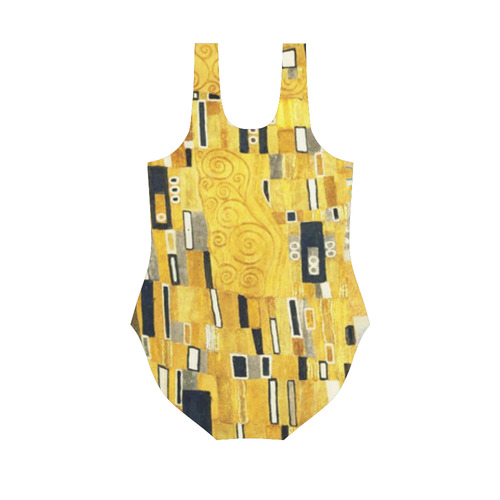 Gustav Klimt The Kiss Vest One Piece Swimsuit (Model S04)