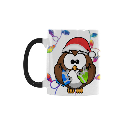 santa owl Custom Morphing Mug