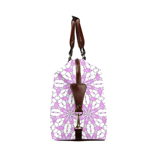 White Lavender Floral Classic Travel Bag (Model 1643) Remake