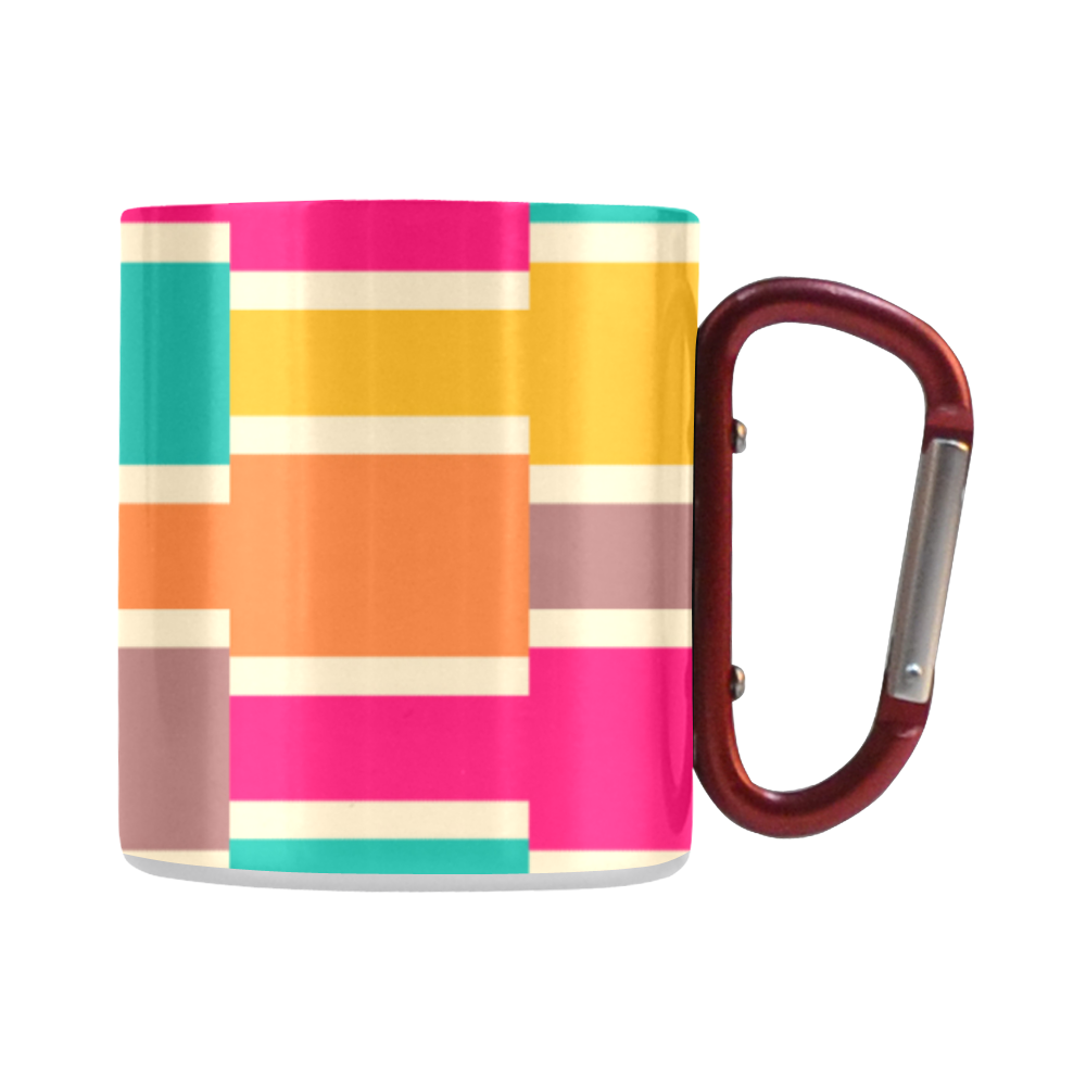 Connected colorful rectangles Classic Insulated Mug(10.3OZ)