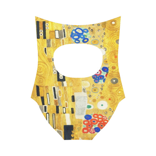 Gustav Klimt The Kiss Strap Swimsuit ( Model S05)