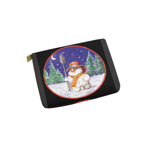 Snowman Carry-All Pouch 6''x5''