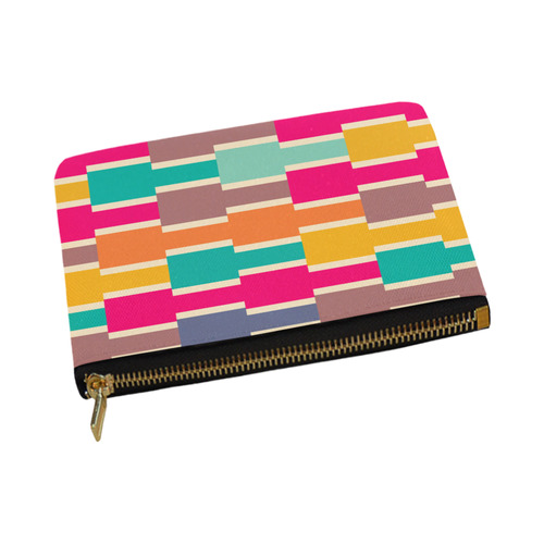 Connected colorful rectangles Carry-All Pouch 12.5''x8.5''