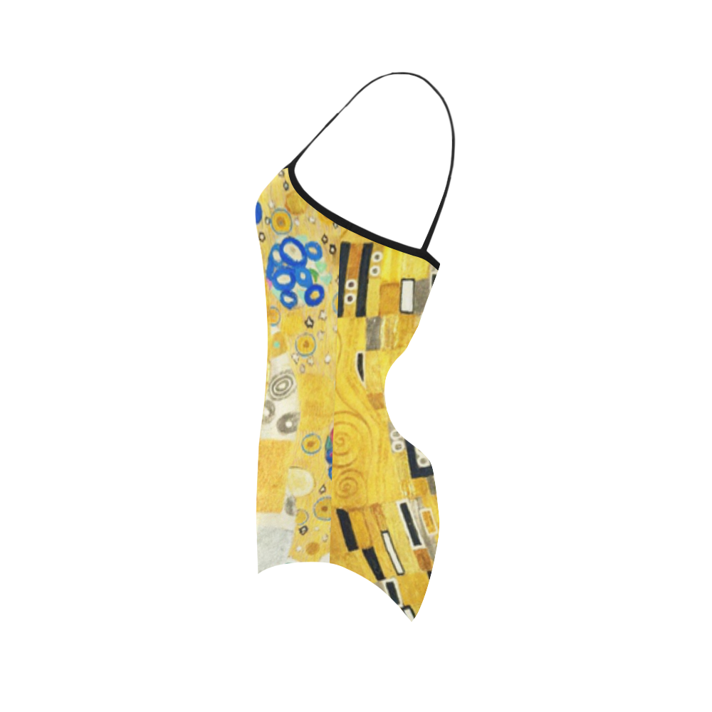 Gustav Klimt The Kiss Strap Swimsuit ( Model S05)