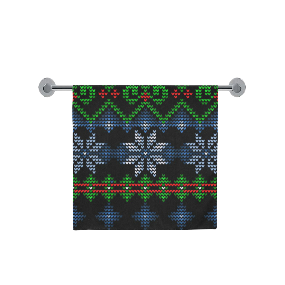 Ugly Christmas Sweater Knit Bath Towel 30"x56"