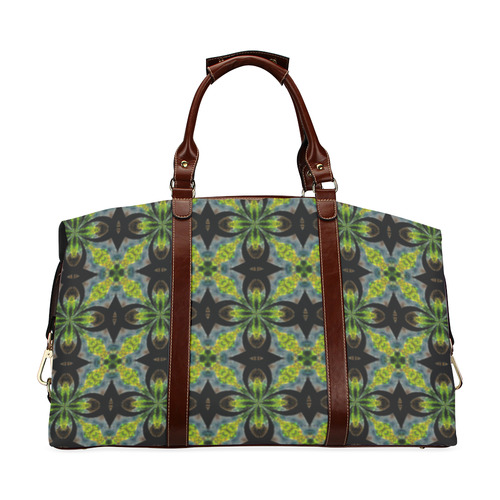 Black and Lime Classic Travel Bag (Model 1643) Remake