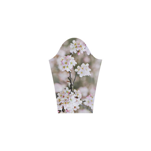 Photography Branch with Spring Flowers white Bateau A-Line Skirt (D21)