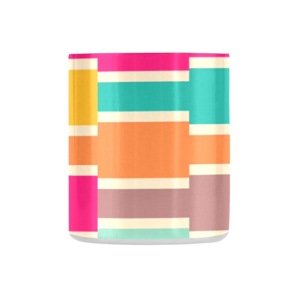 Connected colorful rectangles Classic Insulated Mug(10.3OZ)