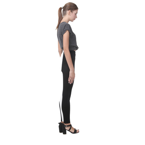 Black and White Cassandra Women's Leggings (Model L01)