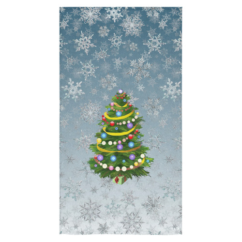 Christmas Tree, snowflakes Bath Towel 30"x56"