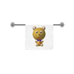 Cute Critters With Heart: Bear Wearing Bowtie Custom Towel 16"x28"