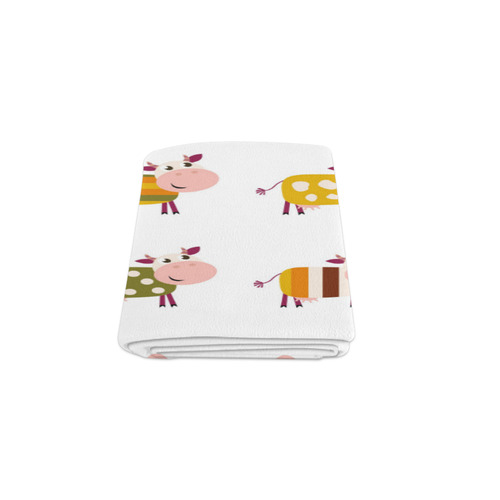 Designers blanket with Cows. 1, 2, 3, 4.. Bio cows / Kids theme Blanket 50"x60"