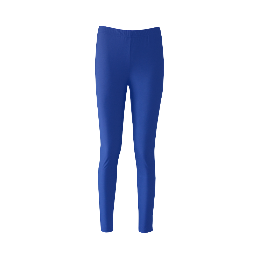 New! Deep cobalt blue / Winter christmas leggings edition Cassandra Women's Leggings (Model L01)