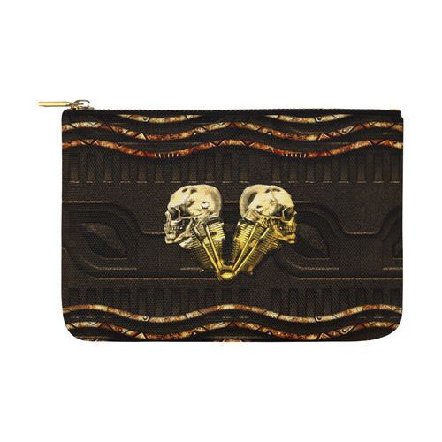 Awesome mechanical skull Carry-All Pouch 12.5''x8.5''