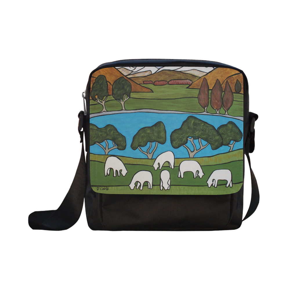 New Zealand Green Pastures Crossbody Nylon Bags (Model 1633)