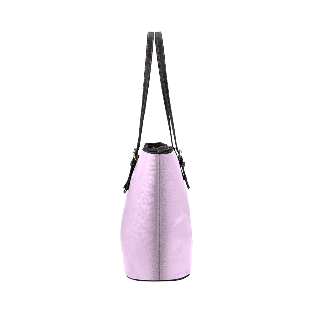 Night Pink Leather Tote Bag/Large (Model 1651)