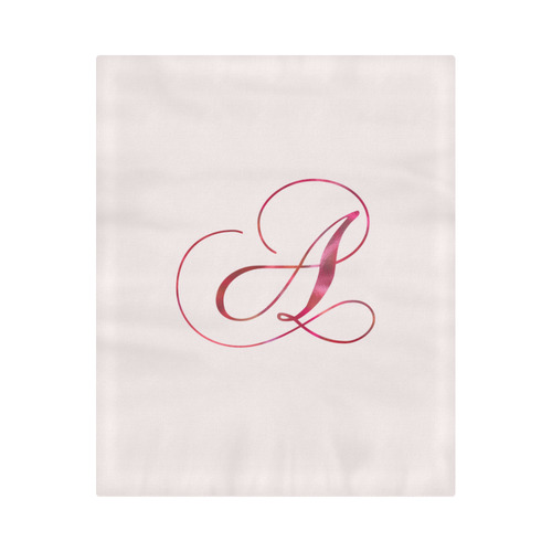 Letter A Pink Red - Jera Nour Duvet Cover 86"x70" ( All-over-print)