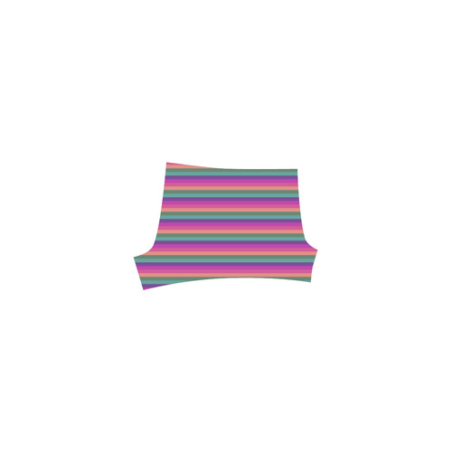 Bright Pink Stripes Briseis Skinny Shorts (Model L04)