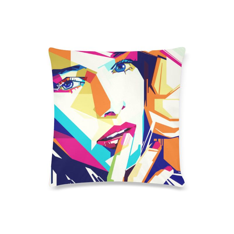 Luxury art Pillow with girl. Exclusive edition 2016 Custom Zippered Pillow Case 16"x16"(Twin Sides)