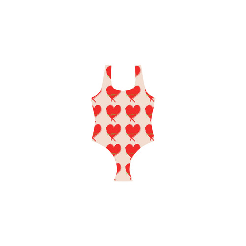 Big Heart Vest One Piece Swimsuit (Model S04)