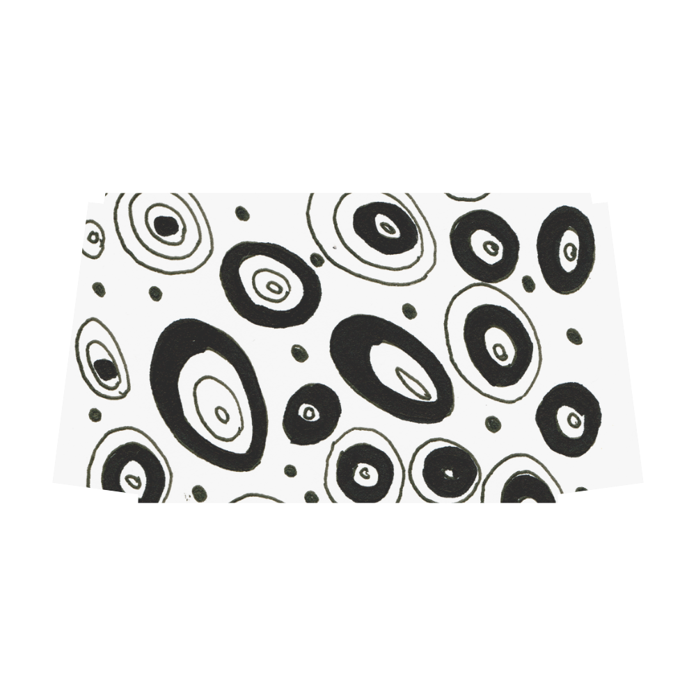 New art in Shop : Luxury designers travel bag. Black and white Classic Travel Bag (Model 1643) Remake