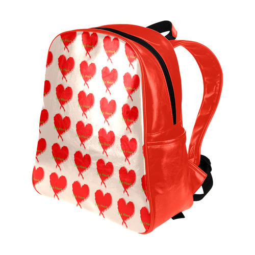 Big Heart Multi-Pockets Backpack (Model 1636)