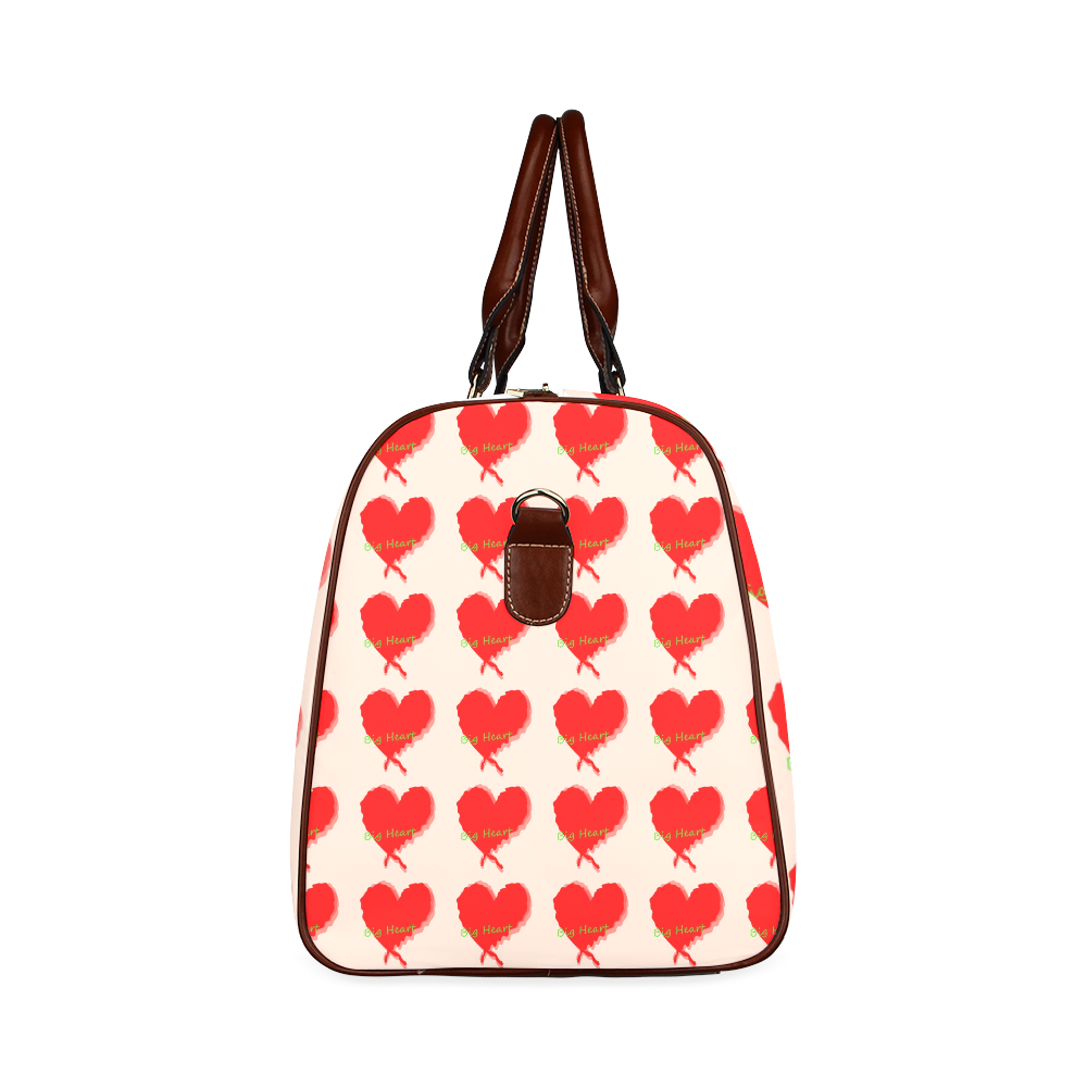 Big Heart Waterproof Travel Bag/Small (Model 1639)