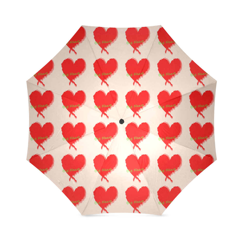 Big Heart Foldable Umbrella (Model U01)