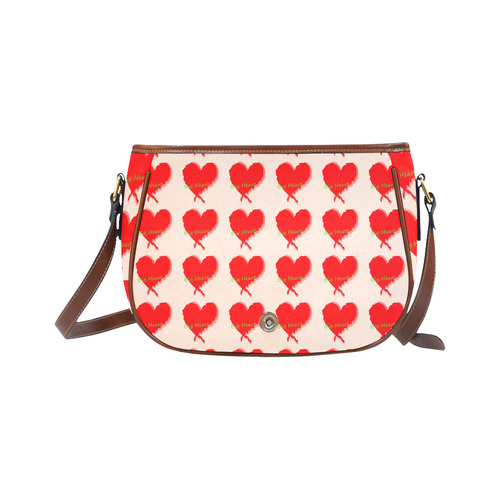 Big Heart Saddle Bag/Small (Model 1649) Full Customization