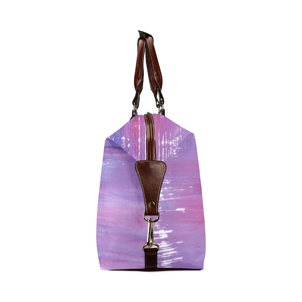 Purple painted Travel bag : New in shop! Exclusive fashion Classic Travel Bag (Model 1643) Remake
