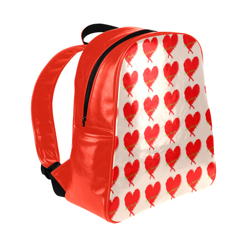 Big Heart Multi-Pockets Backpack (Model 1636)