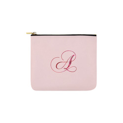 Letter A Pink Red - Jera Nour Carry-All Pouch 6''x5''