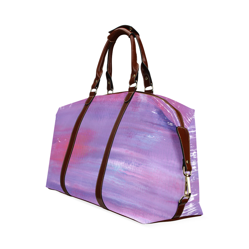 Purple painted Travel bag : New in shop! Exclusive fashion Classic Travel Bag (Model 1643) Remake