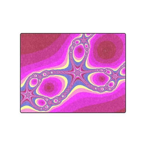 Fractal in pink Blanket 50"x60"