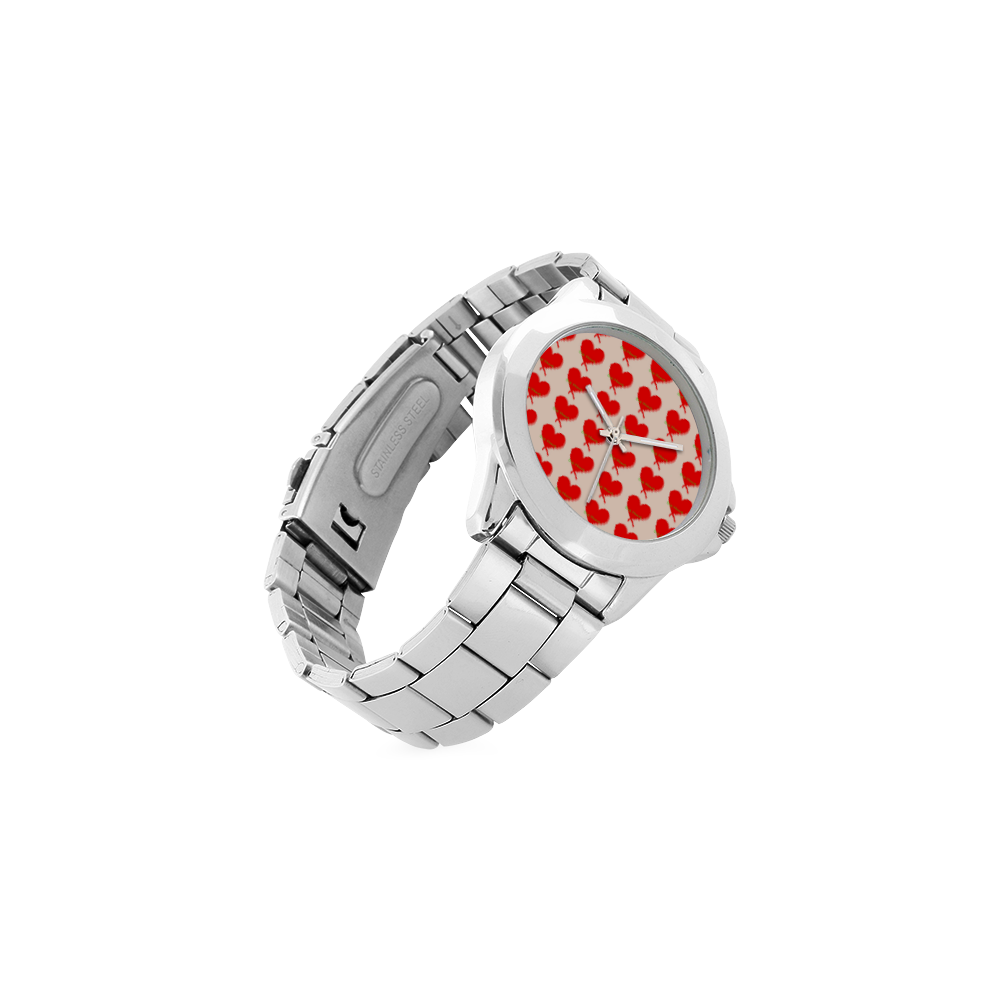 Big Heart Unisex Stainless Steel Watch(Model 103)