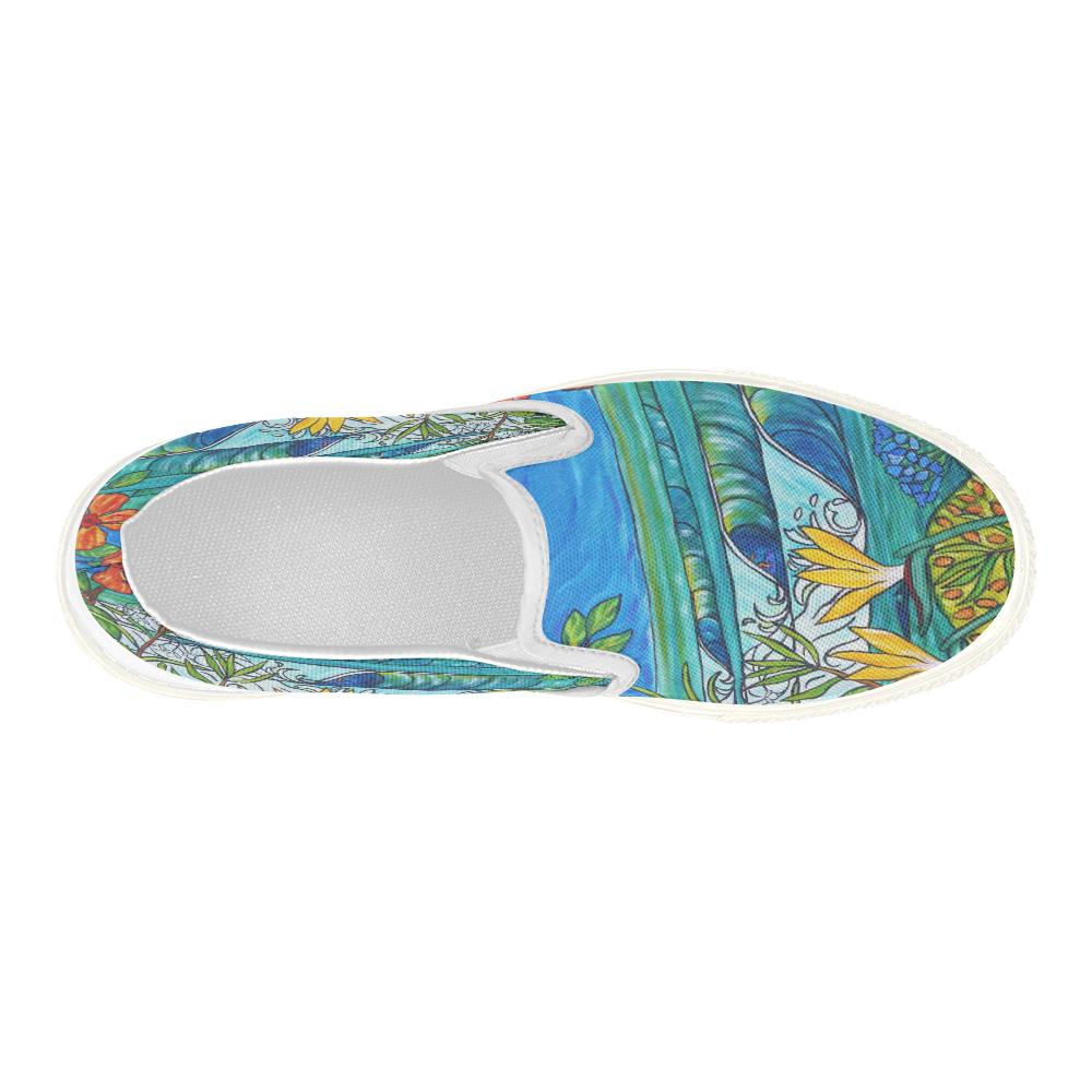 Monarchs Women's Slip-on Canvas Shoes (Model 019)