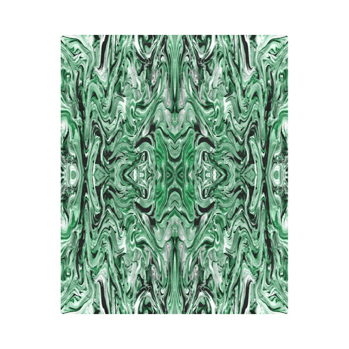 Beautiful Green Marbling Art Folklore Duvet Cover 86"x70" ( All-over-print)
