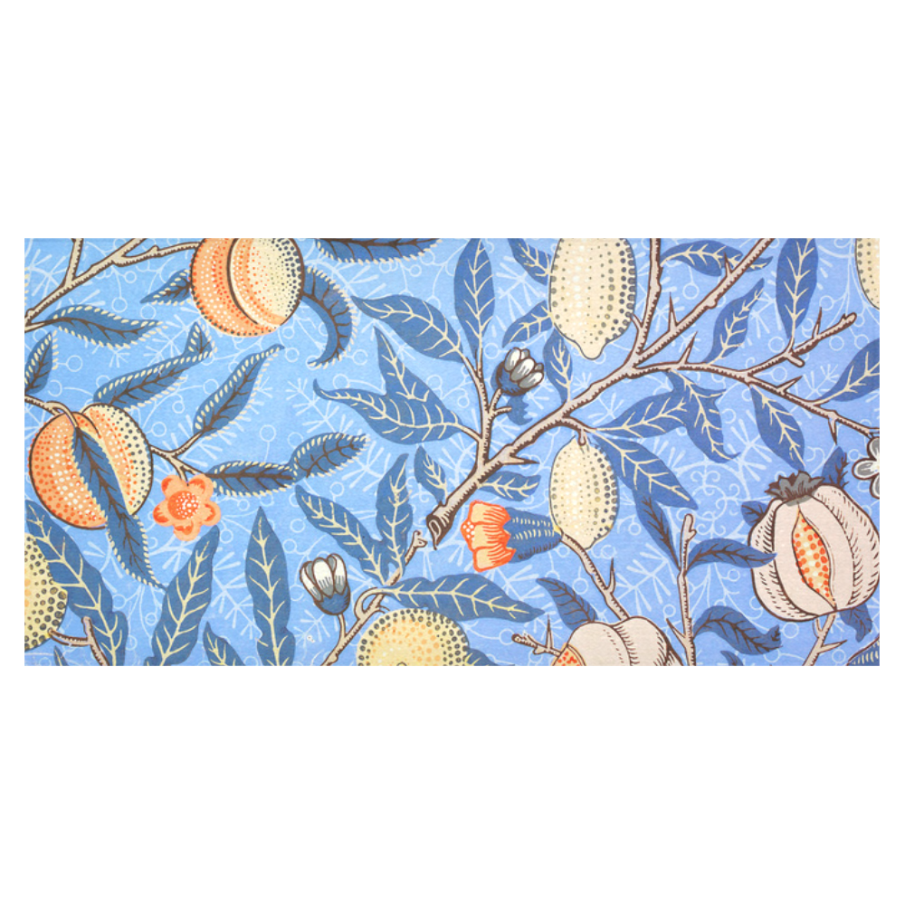 William Morris Pomegranate Vintage Floral Cotton Linen Tablecloth 60"x120"