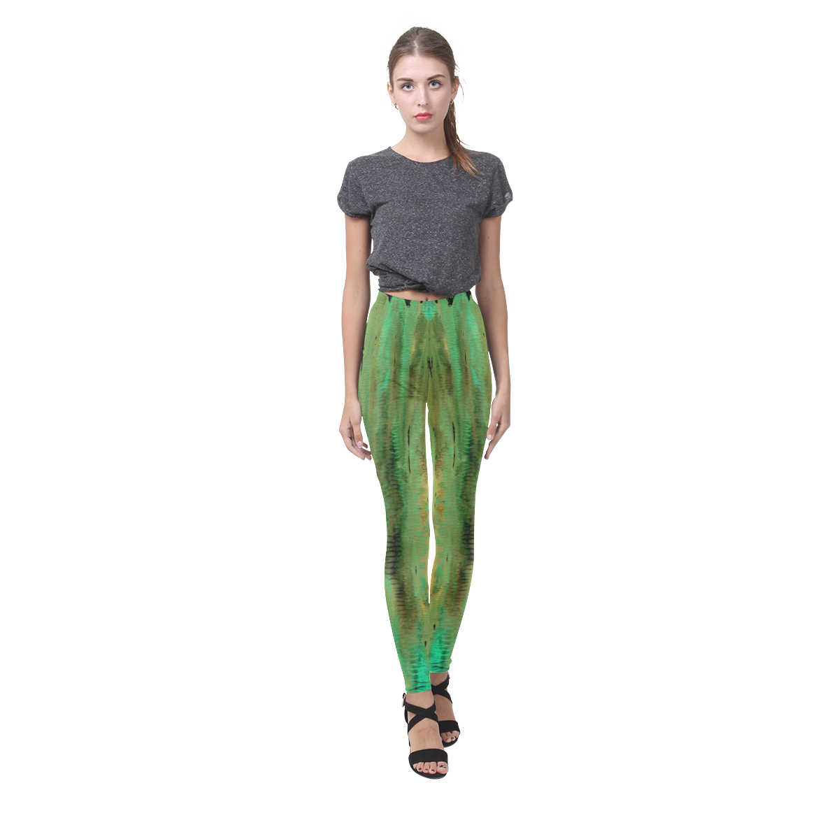 New! Fashion designers Leggings in Shop : jungle Green. by guothova! Cassandra Women's Leggings (Model L01)