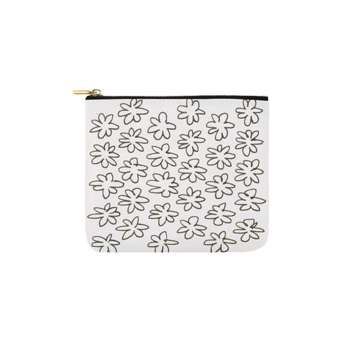 New in shop : Stylish vintage bags edition / black n white Carry-All Pouch 6''x5''