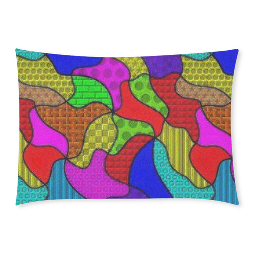 funny doodle pattern 11162A Custom Rectangle Pillow Case 20x30 (One Side)
